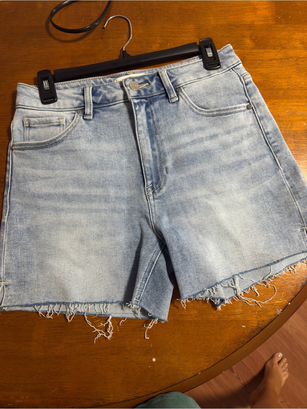 Risen, light blue denim shorts